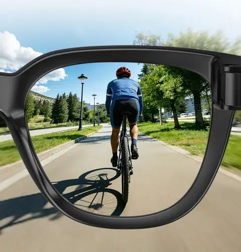AI Power smart glasses on road